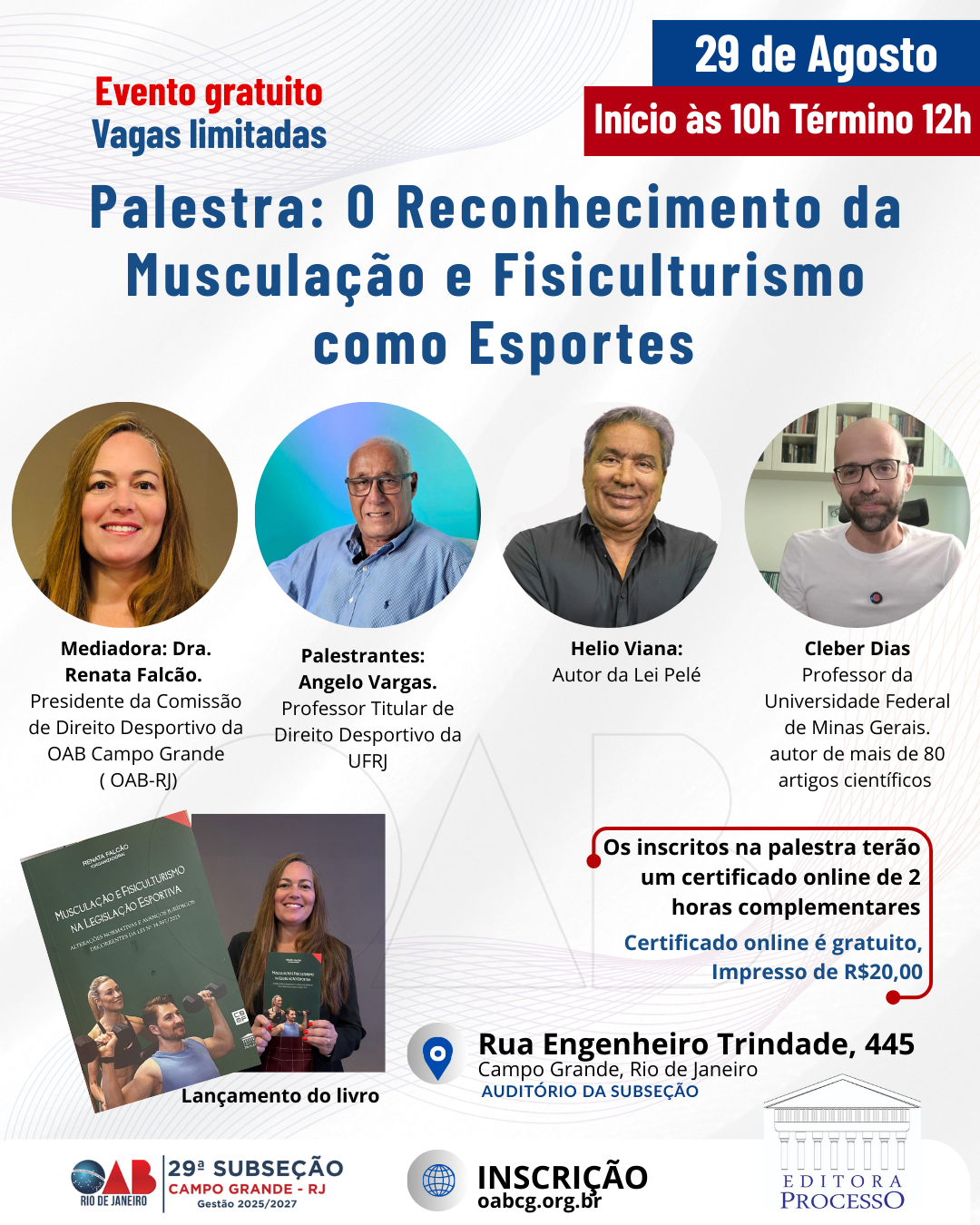 Dia 29 de Agosto - O Reconhecimento da Musculação e Fisiculturismo  como Esportes