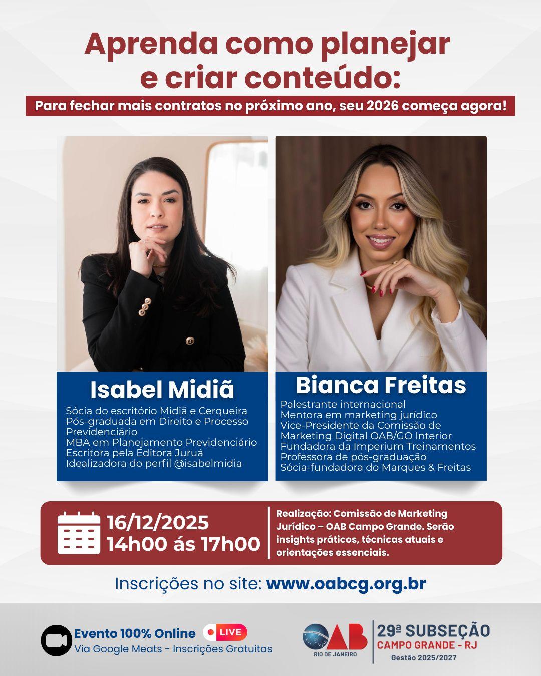 Dia 16 de Dezembro - Aprenda como planejar e criar conteúdo