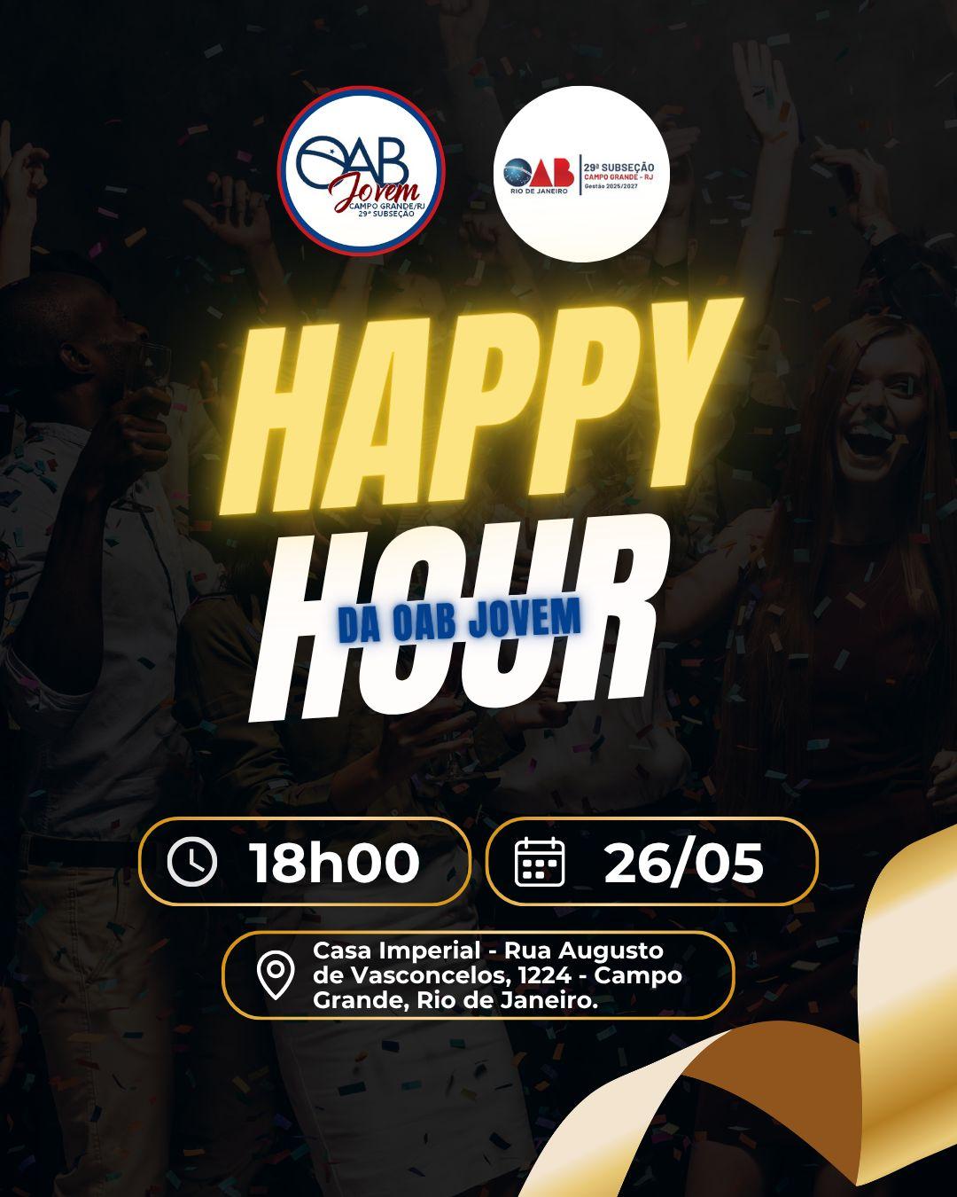 26/05 - Happy Hour da OAB Jovem.