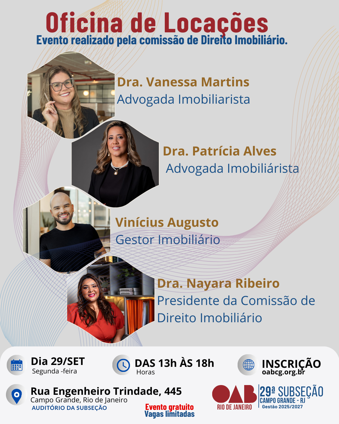 Dia 29 de Setembro - Oficina de Locações