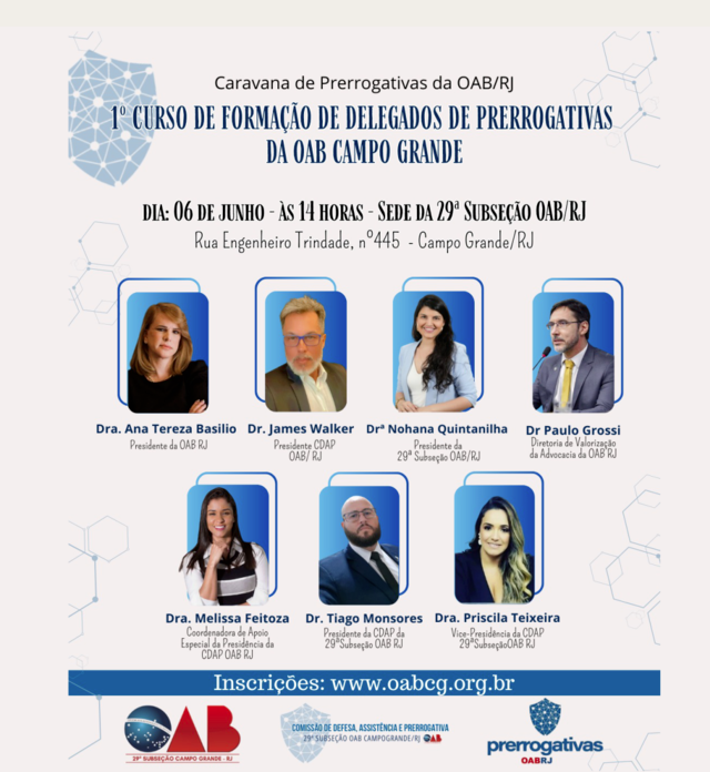 I CURSO DE FORMAÇÃO DE DELEGADOS DE PRERROGATIVAS