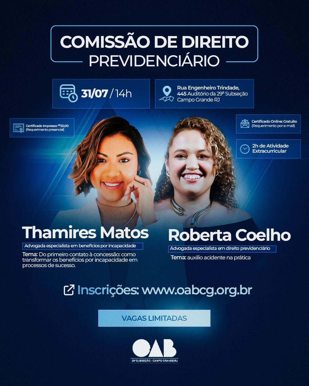 Dia 30/07 - Prática Previdenciária Tema: Primeiro Contato à Concessão e Auxilio Acidente na Prática