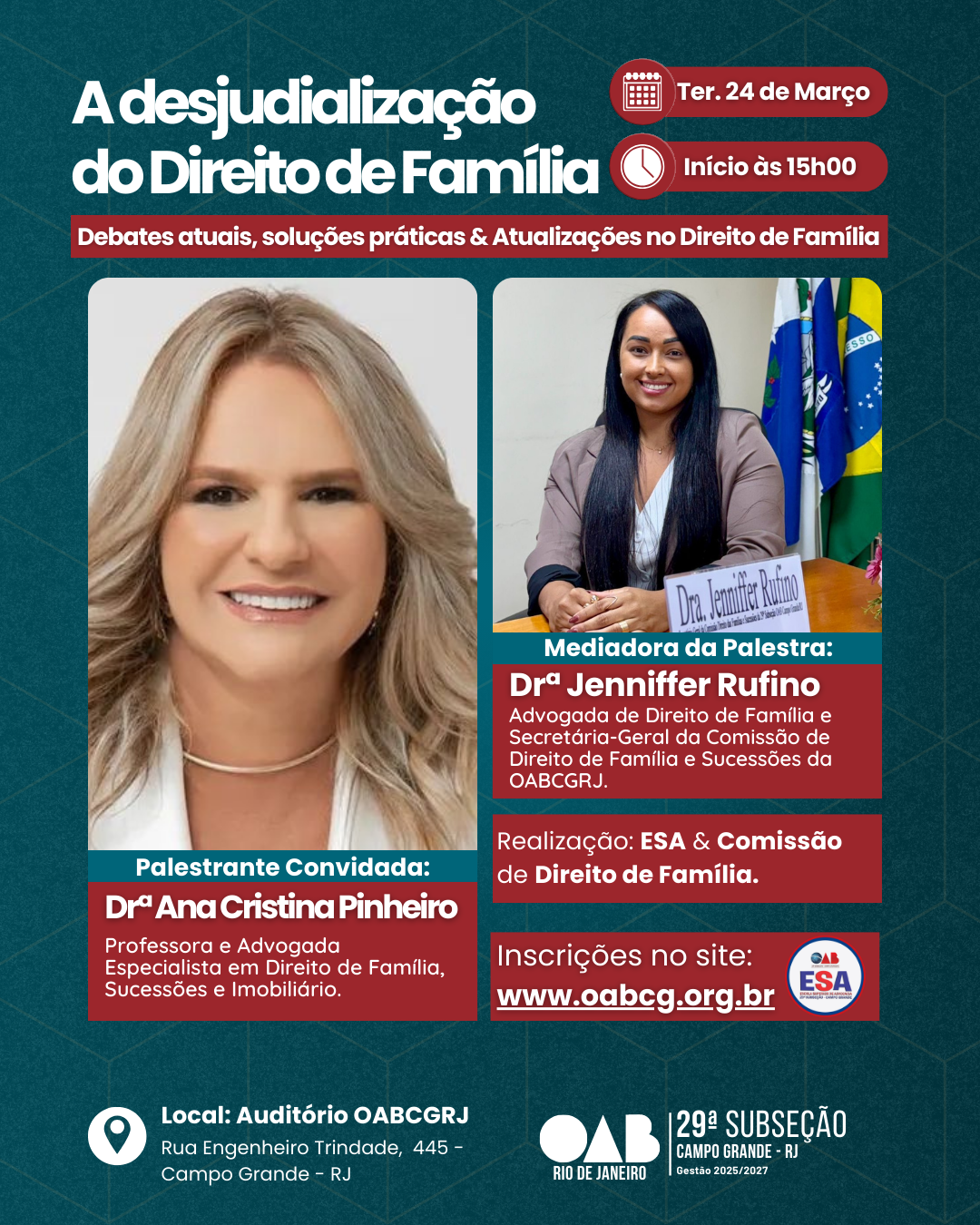 24/03 - A desjudialização do Direito de Família